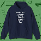 My Favorite Sport Is Hoodie, front view, in Navy fashion with break-and-run energy