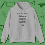 My Favorite Sport Is Hoodie, front view, in Sport Grey designed for dead stroke and deadpan looks