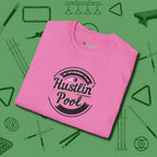 My Retirement Plan Hustlin' T-Shirt, folded view, in Azalea perfect for players with quiet fire
