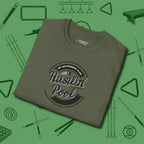 My Retirement Plan Hustlin' T-Shirt, folded view, in Military Green smart apparel for strategic players