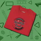 My Retirement Plan Hustlin' T-Shirt, folded view, in Red built for bold breaks and quiet confidence