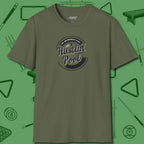 My Retirement Plan Hustlin' T-Shirt, front view, in Military Green as serious as your stroke