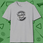 My Retirement Plan Hustlin' T-Shirt, front view, in Sport Grey smart apparel for strategic players