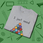 Need A Break Eight Ball T-Shirt, folded view, in Sport Grey smart apparel for strategic players