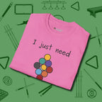 Need A Break Nine Ball T-Shirt, folded view, in Azalea an extension of your pool persona