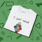 Need A Break Nine Ball T-Shirt, folded view, in White the shirt that plays position