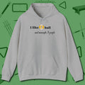 Nine Ball and 3 People Hoodie, front view, in Sport Grey from chalk to clutch, look the part