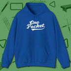 One Pocket Classic Hoodie, front view, in Royal because you don’t just play — you represent