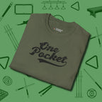 One Pocket Classic T-Shirt, folded view, in Military Green put your best game on display