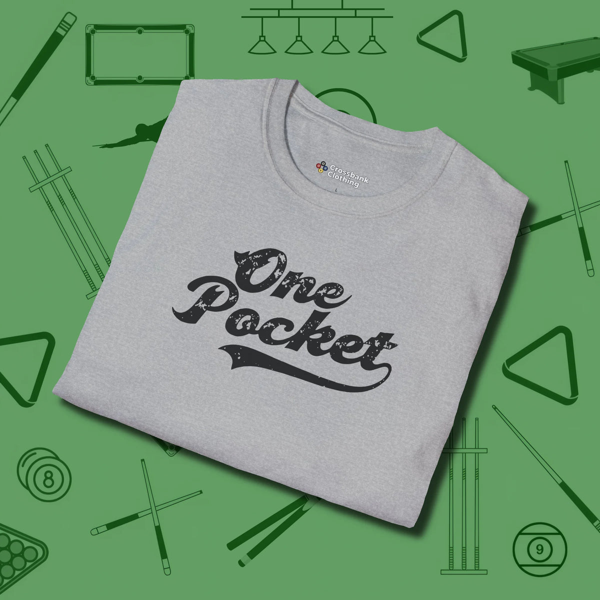 One Pocket Classic T-Shirt, folded view, in Sport Grey make every shot — and outfit — count