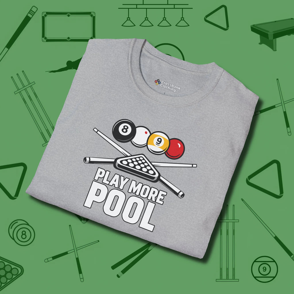 Play More T-Shirt, folded view, in Sport Grey a clean fit for the dirtiest safeties