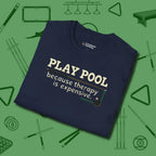 Play Therapy T-Shirt, folded view, in Navy look good while calling your pocket