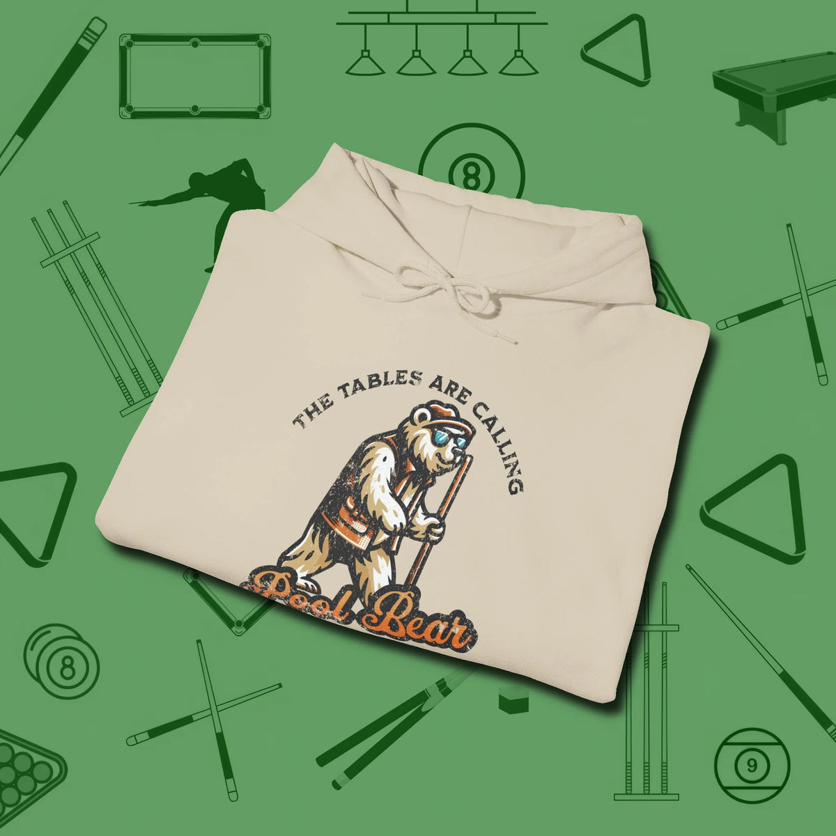 Bear Hoodie, folded view, in Sand your secret weapon off the table