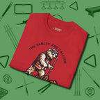 Bear T-Shirt, folded view, in Red because you don’t just play — you represent
