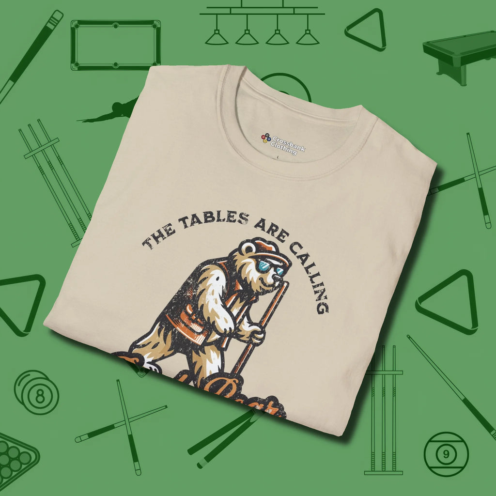 Bear T-Shirt, folded view, in Sand a clean fit for the dirtiest safeties
