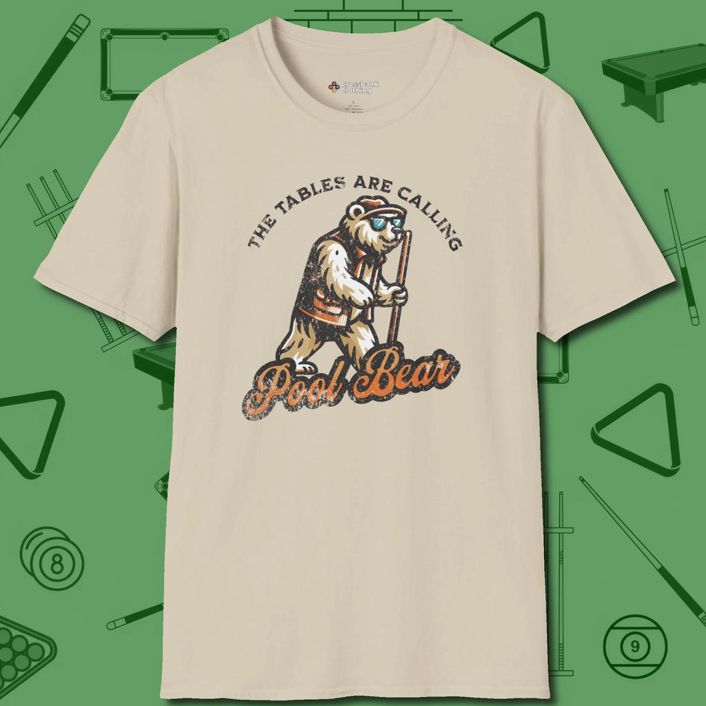 Bear T-Shirt, front view, in Sand smart enough for the felt and the street