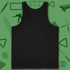 Poolhall Legend Tank Top, in Black color, billiards tank top, back view
