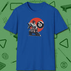 Hall Samurai T-Shirt, front view, in Royal tough like your favorite break cue