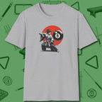 Hall Samurai T-Shirt, front view, in Sport Grey because the table is your battlefield
