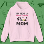 Mom Hoodie, front view, in Light Pink precise, confident, always in control
