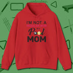 Mom Hoodie, front view, in Red helps your stroke and your style