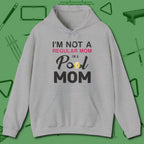 Mom Hoodie, front view, in Sport Grey for players who live the game