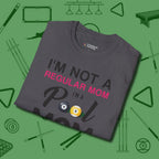 Mom T-Shirt, folded view, in Charcoal your go-to shirt for league night victories