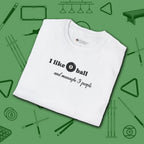 Pool Over People T-Shirt, in White color, billiards shirt, folded view