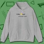 Pool Over People Hoodie, in Sport Grey color, billiards shirt, front view