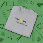 Pool Over People T-Shirt, in Sport Grey color, billiards shirt, folded view