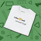 Pool Over People T-Shirt, in White color, billiards shirt, folded view
