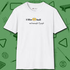 Pool Over People T-Shirt, in White color, billiards shirt, front view