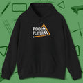 Hoodie, front view, in Black for shooters who dress like they play: sharp