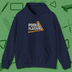 Hoodie, front view, in Navy put your best game on display