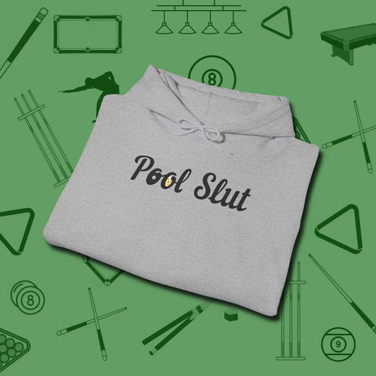 Slut Hoodie, folded view, in Sport Grey built for bold breaks and quiet confidence