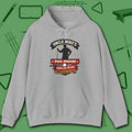 Pool Wisdom Hoodie, in Sport Grey color, billiards hoodie, front view