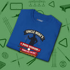 Pool Wisdom T-Shirt, in Royal color, billiards shirt, folded view