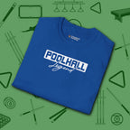 Poolhall Legend T-Shirt, in Royal color, billiards shirt, folded view