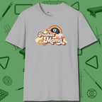Poolhall Mama T-Shirt, front view, in Sport Grey perfect for players with quiet fire