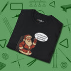 Poolhall Santa T-Shirt, folded view, in Black built for bold breaks and quiet confidence