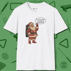 Poolhall Santa T-Shirt, front view, in White dress for the shot you want to take