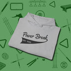 Power Break Customizable Year Hoodie, folded view, in Sport Grey precise, confident, always in control