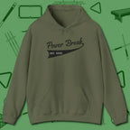 Power Break Customizable Year Hoodie, front view, in Military Green it’s not a hobby — it’s a lifestyle