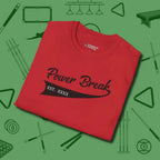 Power Break Customizable Year T-Shirt, folded view, in Red an extension of your pool persona