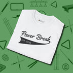 Power Break Customizable Year T-Shirt, folded view, in White because you don’t just play — you represent