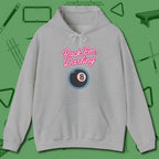 Rack ’Em Darling Hoodie, front view, in Sport Grey what the real shooters wear