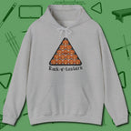 Rack O Lantern Hoodie, front view, in Sport Grey smart enough for the felt and the street