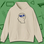 Rack Obsessed Hoodie, in Sand color, billiards shirt, front view