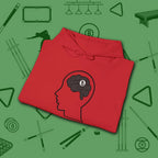 Rack Obsessed Hoodie, in Red color, billiards shirt, folded view