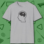 Rack Obsessed T-Shirt, in Sport Grey color, billiards shirt, front view